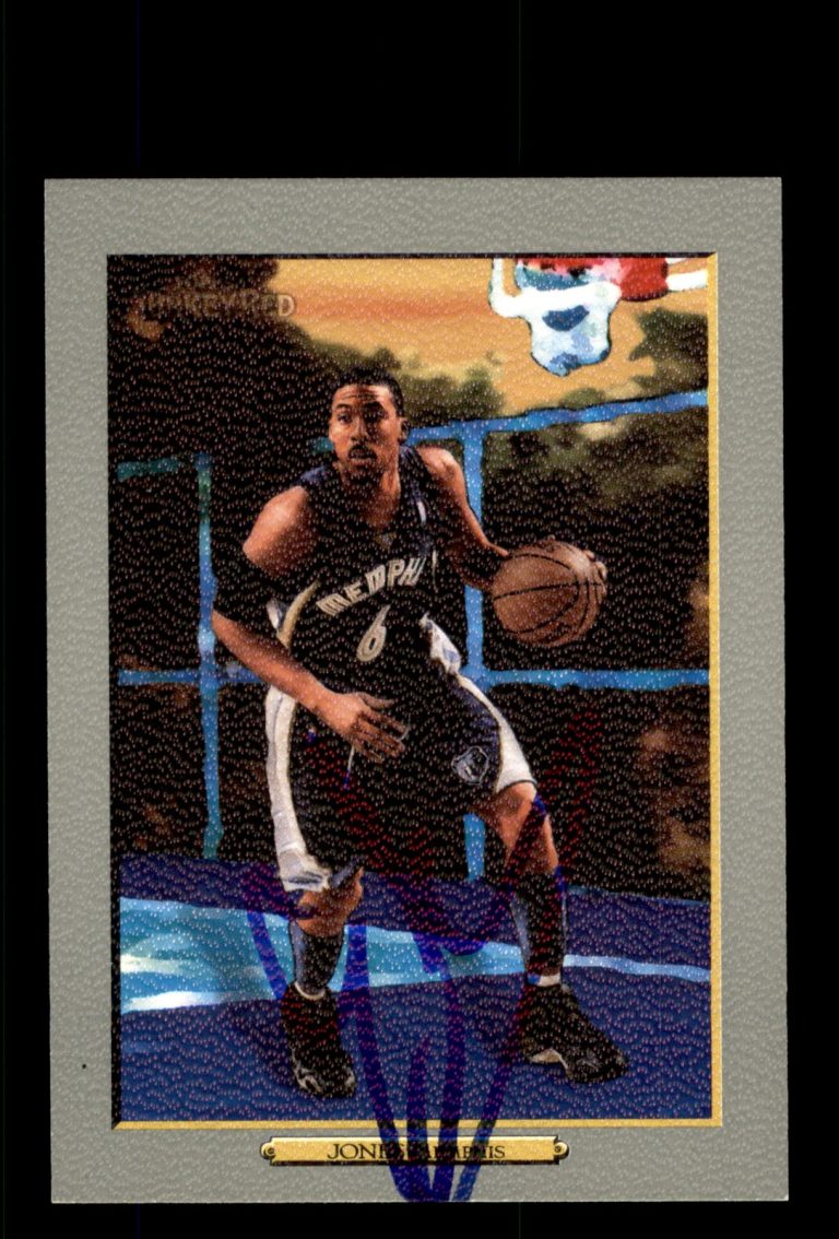 Signed Basketball Card Auto Eddie Jones 2006-07 Topps Turkey Red #169 Grizzlies