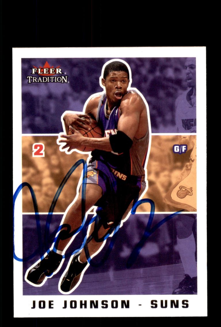 Signed Basketball Card Auto Joe Johnson 2003-04 Fleer Tradition #46 Phoenix Suns