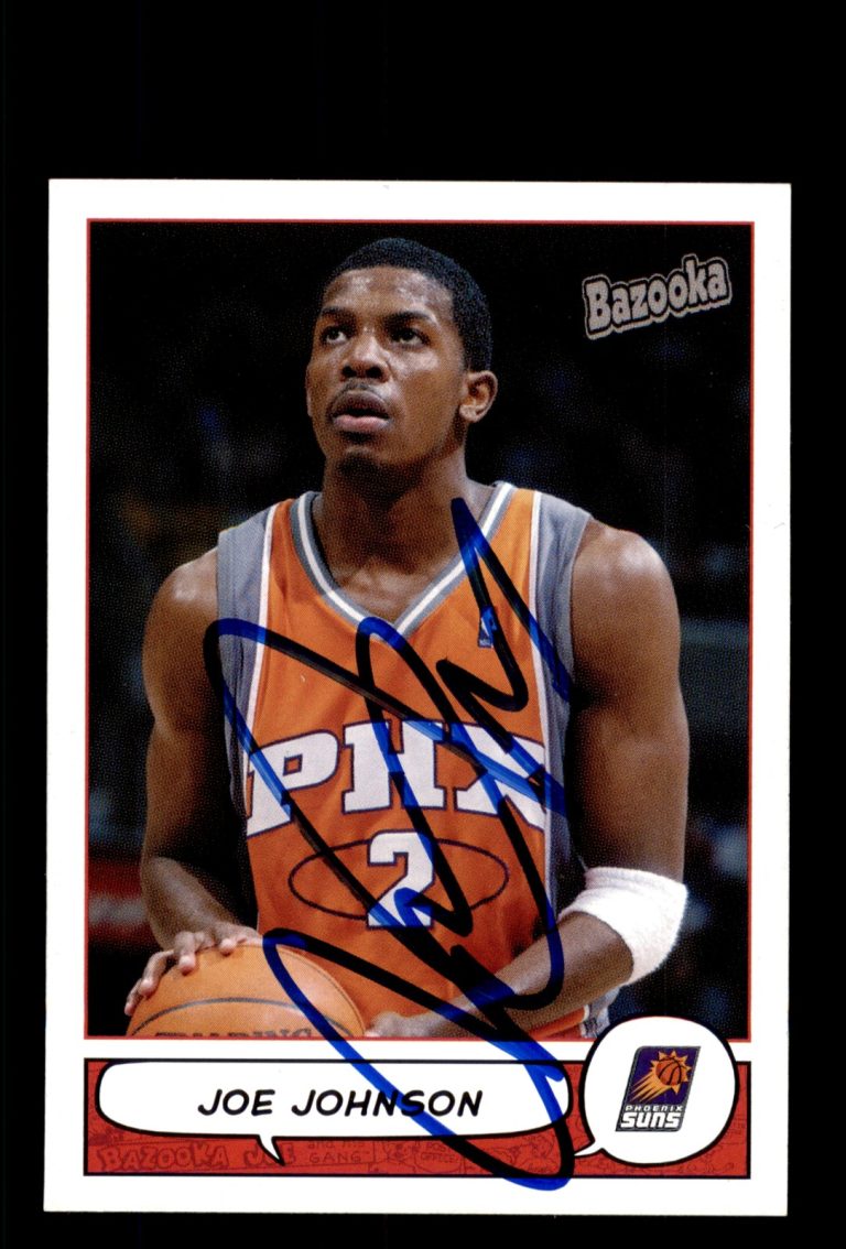 Signed Basketball Card Auto Joe Johnson 2004-05 Bazooka #119 Phoenix Suns