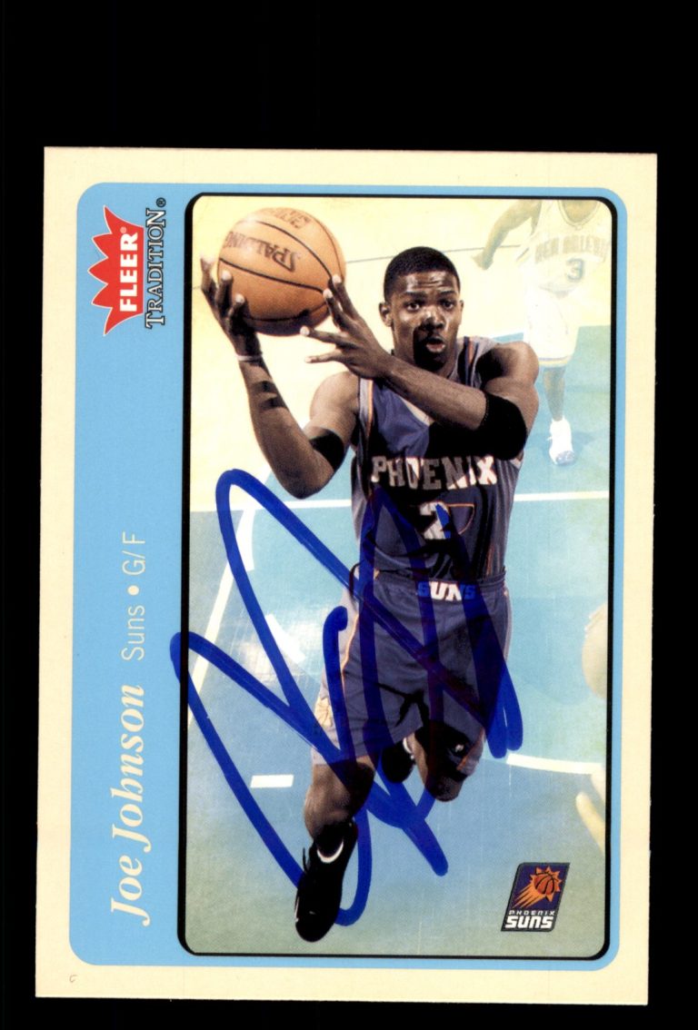 Signed Basketball Card Auto Joe Johnson 2004-05 Fleer Tradition #200 Suns