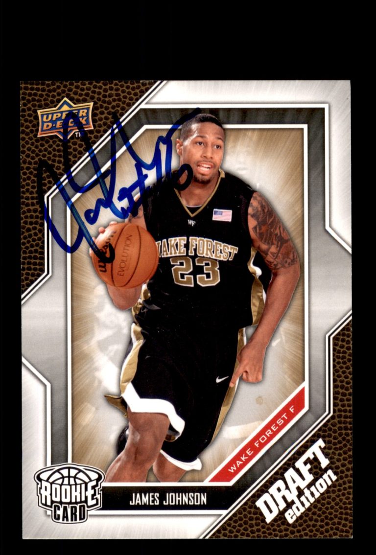 Signed Basketball Card Auto James Johnson 2009-10 Upper Deck Draft Edition #41