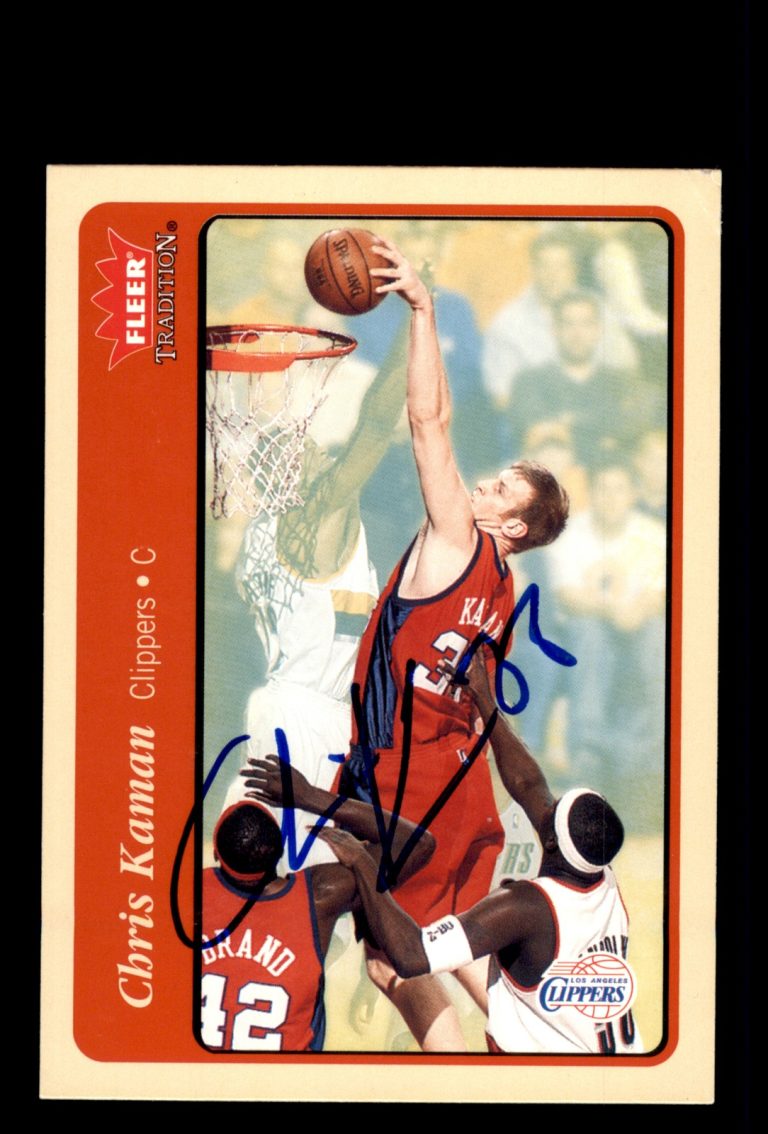 Signed Basketball Card Auto Chris Kaman 2004-05 Fleer Tradition #71 LA Clippers