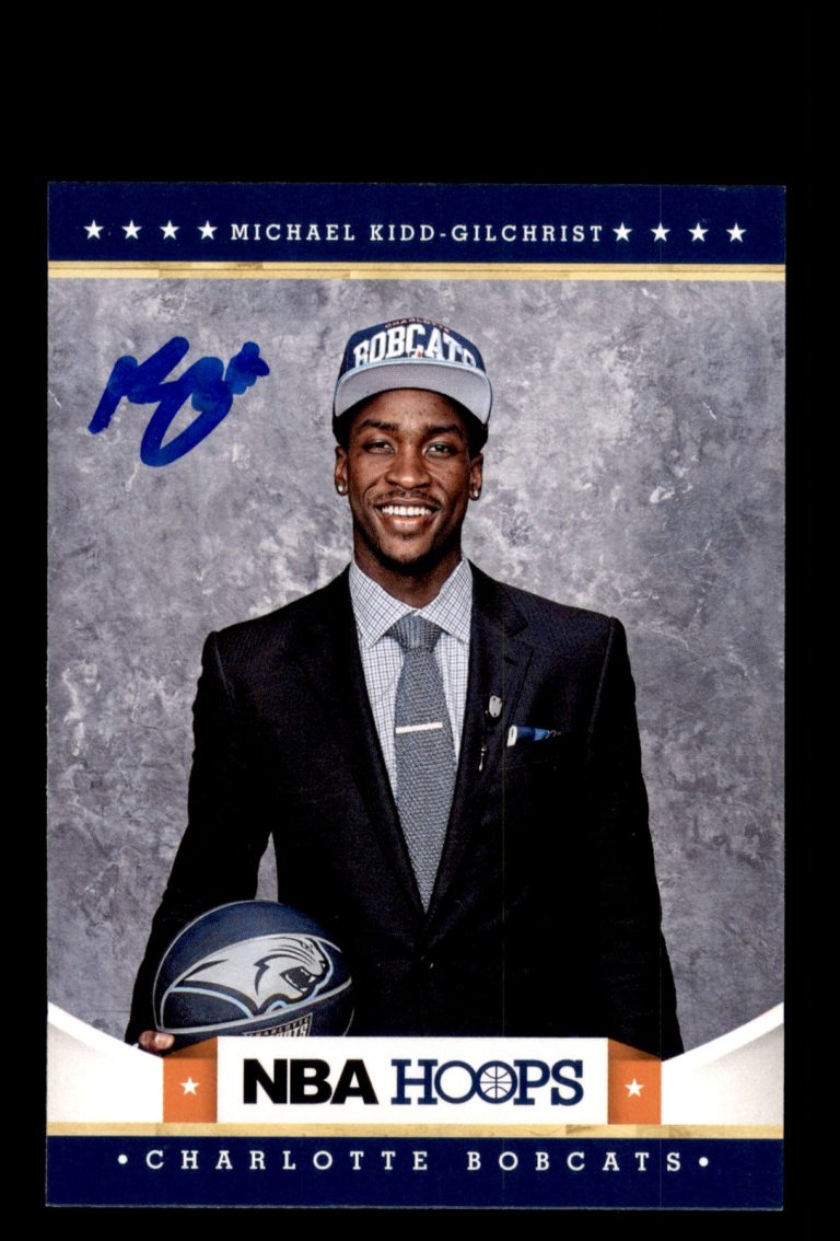 Signed Basketball Card Auto Michael Kidd-Gilchrist 2012-13 Hoops #276 Bobcats