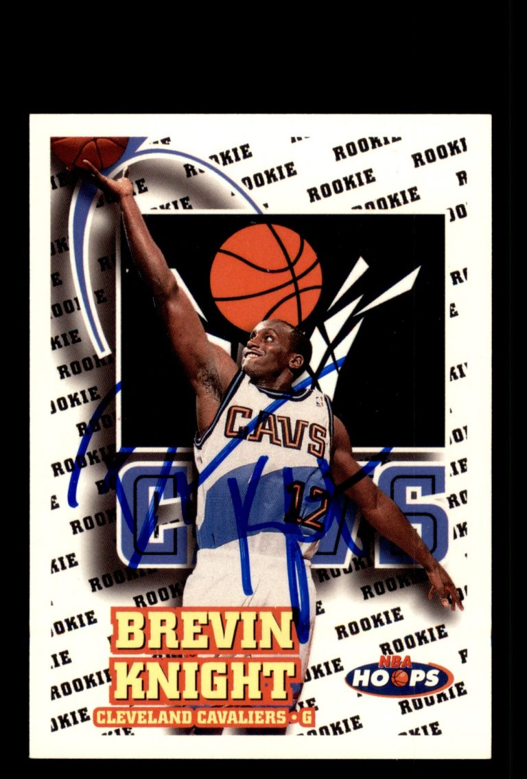 Signed Basketball Card Auto Brevin Knight 1997-98 Hoops #183 Cleveland Cavaliers