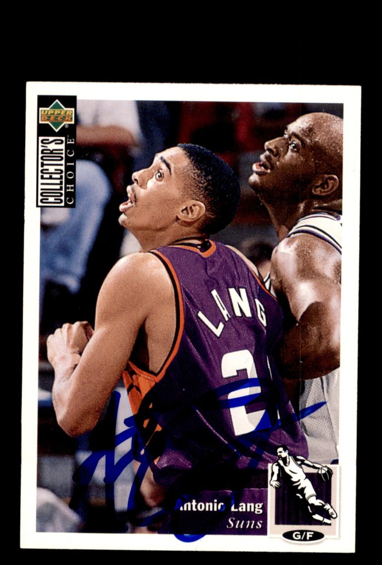 Signed Basketball Card Auto Antonio Lang 1994-95 Collector's Choice #327 Suns