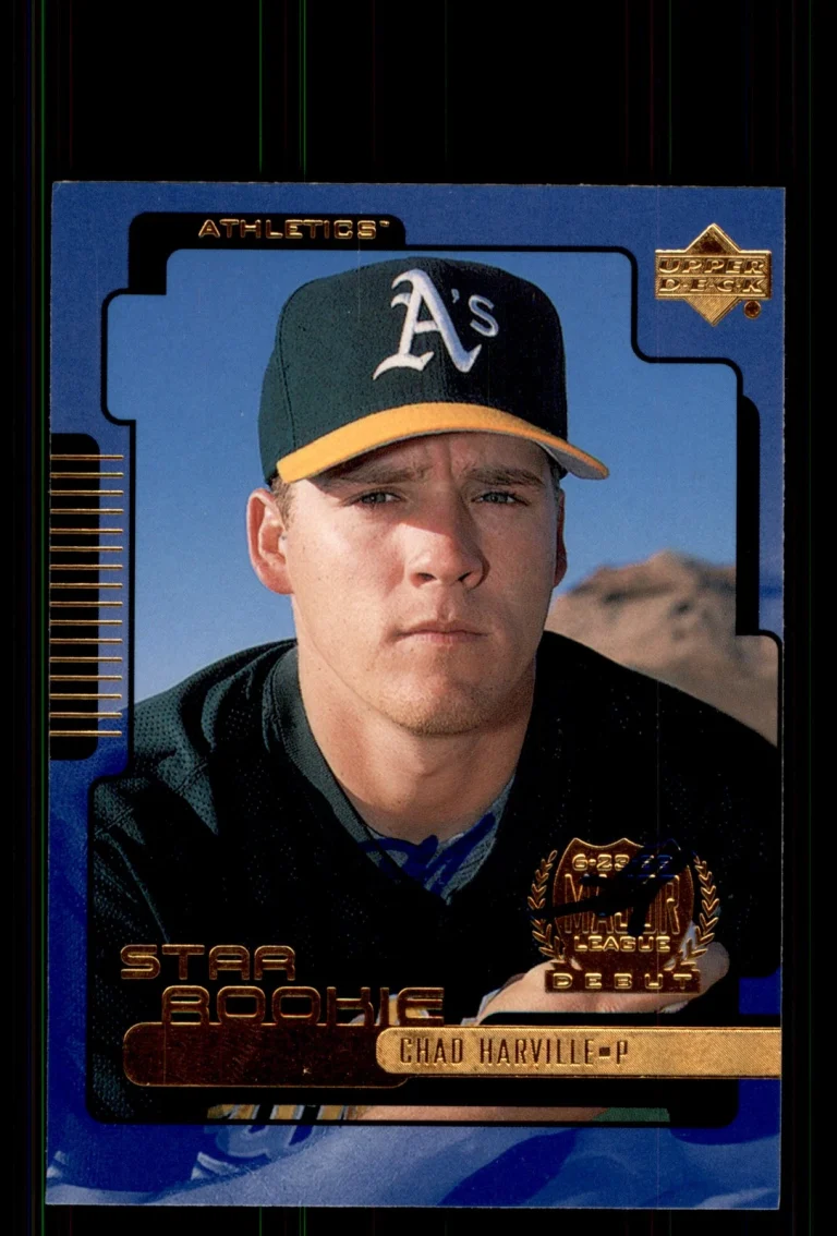 Signed Baseball Card Auto Chad Harville 2000 Upper Deck #24 Oakland Athletics