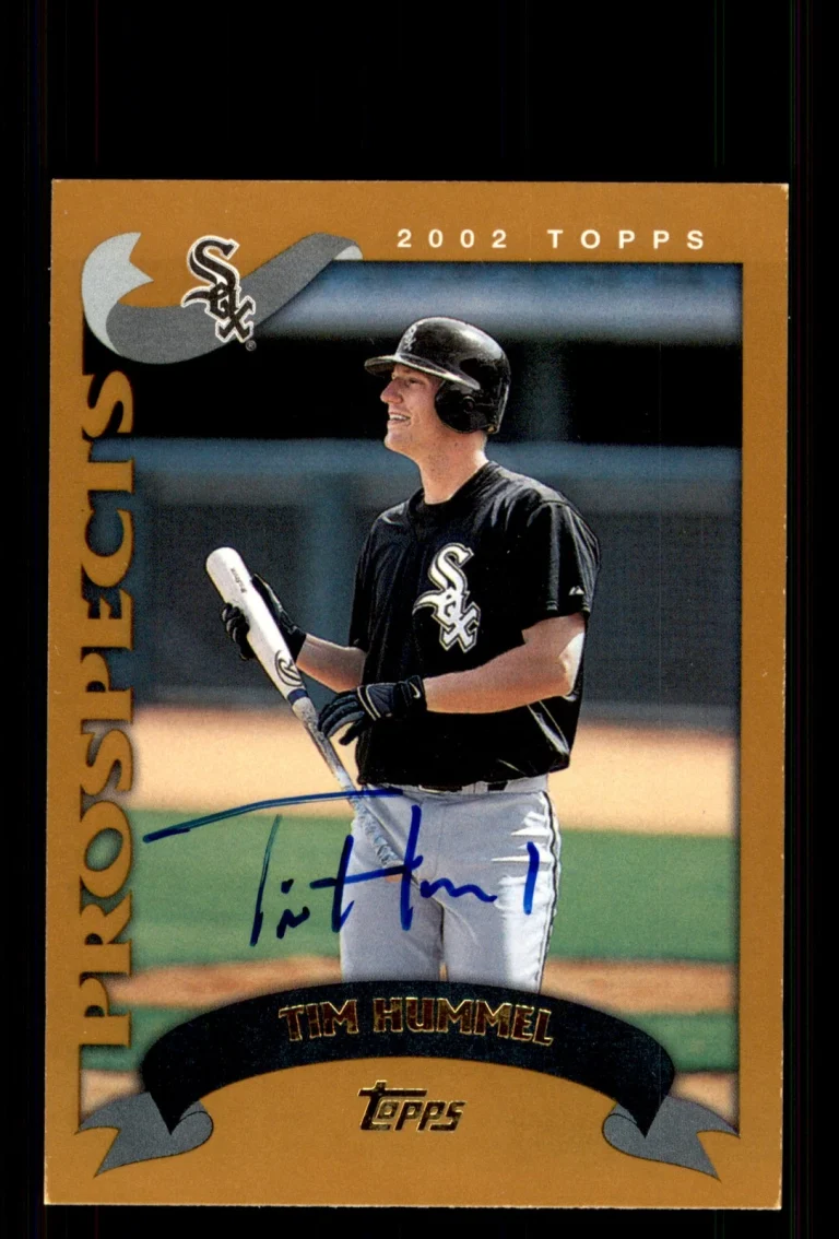 Signed Baseball Card Auto Tim Hummel 2002 Topps Traded #T260 White Sox