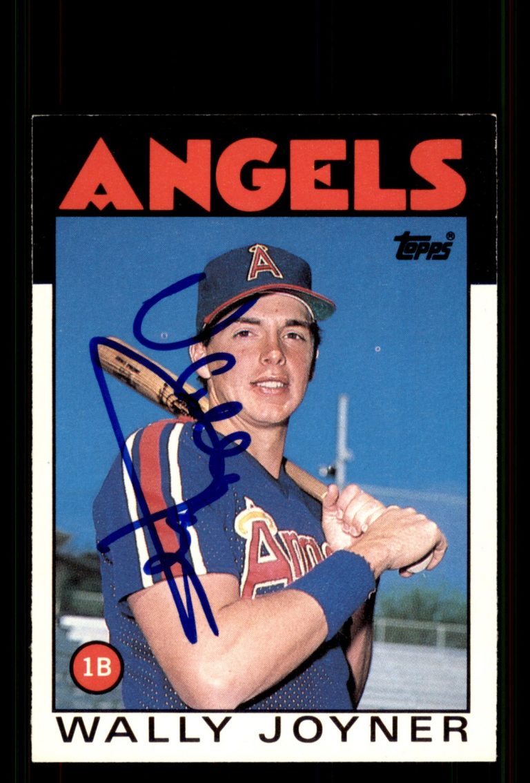 Signed Baseball Card Auto Wally Joyner 1986 Topps Traded #51T California Angels