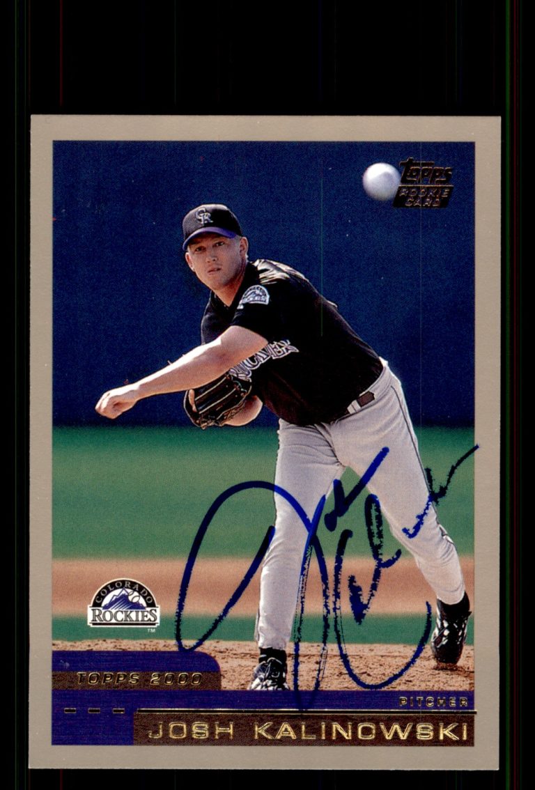 Signed Baseball Card Auto Josh Kalinowski 2000 Topps Traded #T45 Rockies
