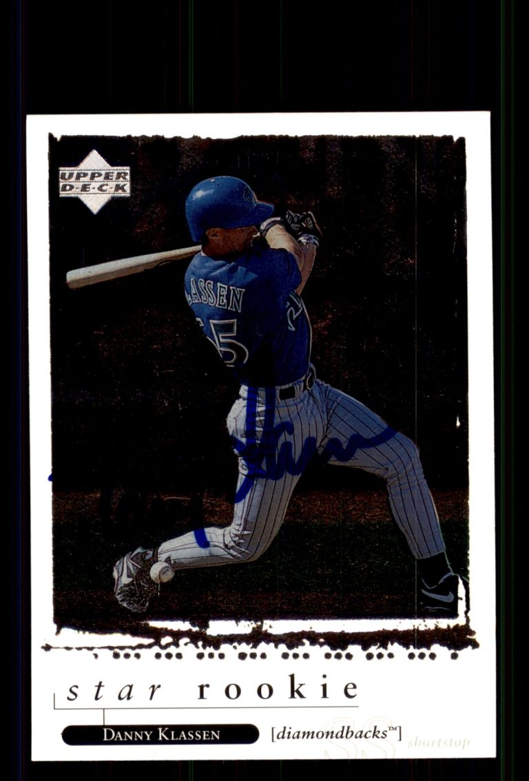 Signed Baseball Card Auto Danny Klassen 1998 Upper Deck #598