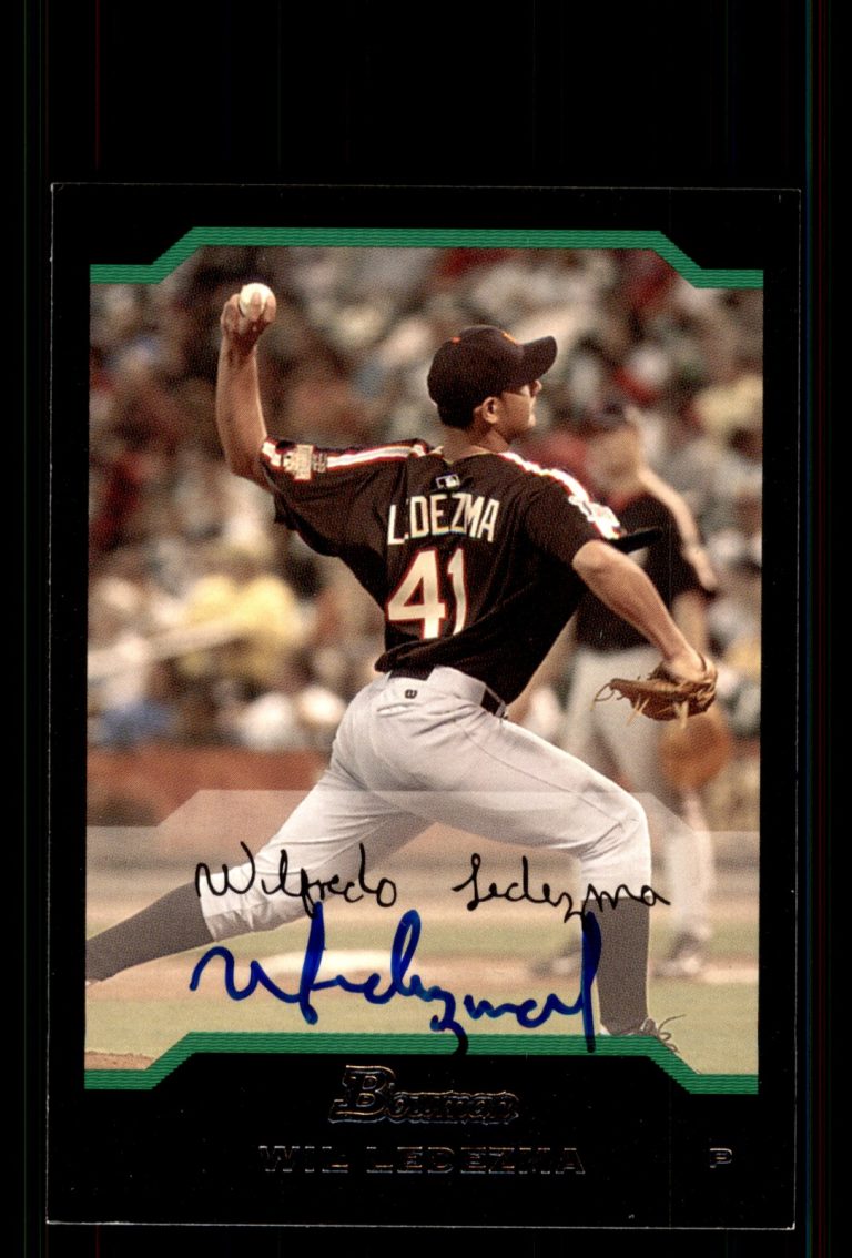 Signed Baseball Card Auto Wil Ledezma 2004 Bowman #BDP123 Detroit Tigers