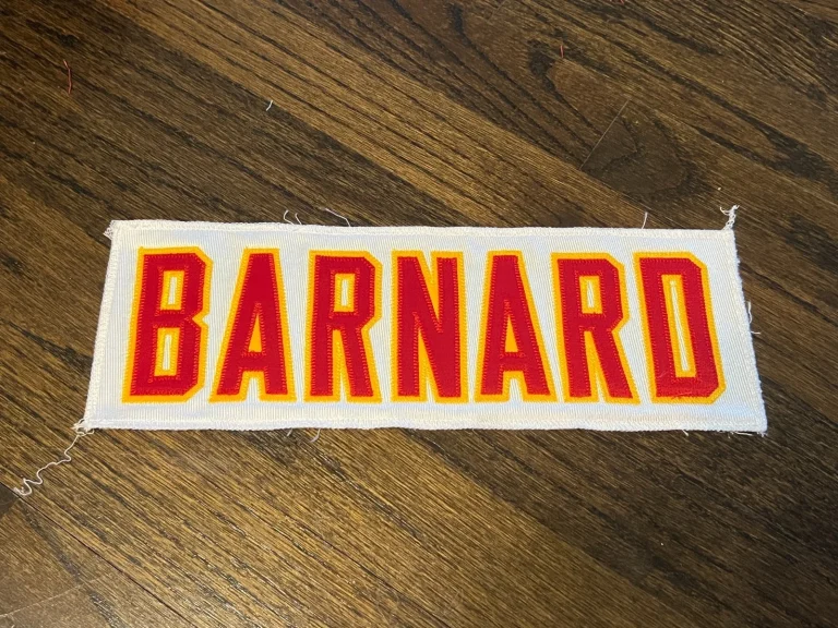 KANSAS CITY CHIEFS GAME USED ? ISSUED JERSEY NAMEPLATE NFL FOOTBALL BARNARD