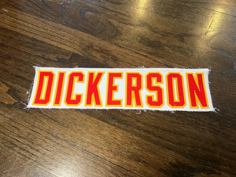 KANSAS CITY CHIEFS GAME USED ? ISSUED JERSEY NAMEPLATE NFL MATT DICKERSON