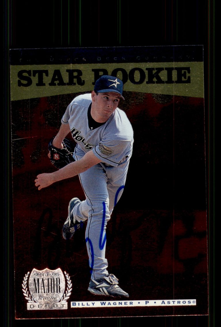 Signed Baseball Card Auto Billy Wagner 1996 Upper Deck #225 Houston Astros