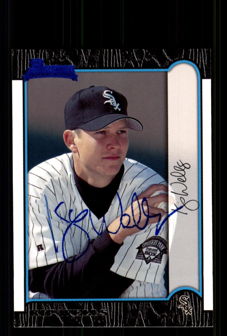 Signed Baseball Card Auto Kip Wells 1999 Bowman #343 Chicago White Sox