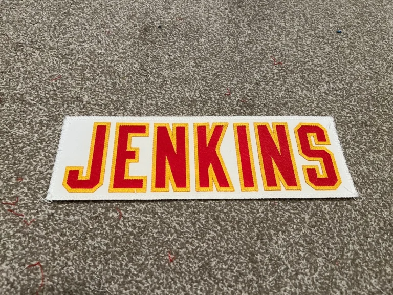 KANSAS CITY CHIEFS GAME USED ? ISSUED JERSEY NAMEPLATE NFL JARVIS JENKINS