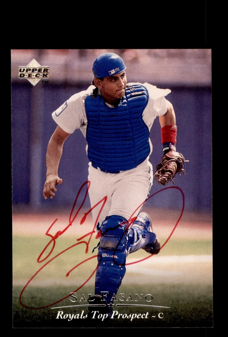 Signed Baseball Card Auto Sal Fasano 1995 Upper Deck Minor League #145 Royals