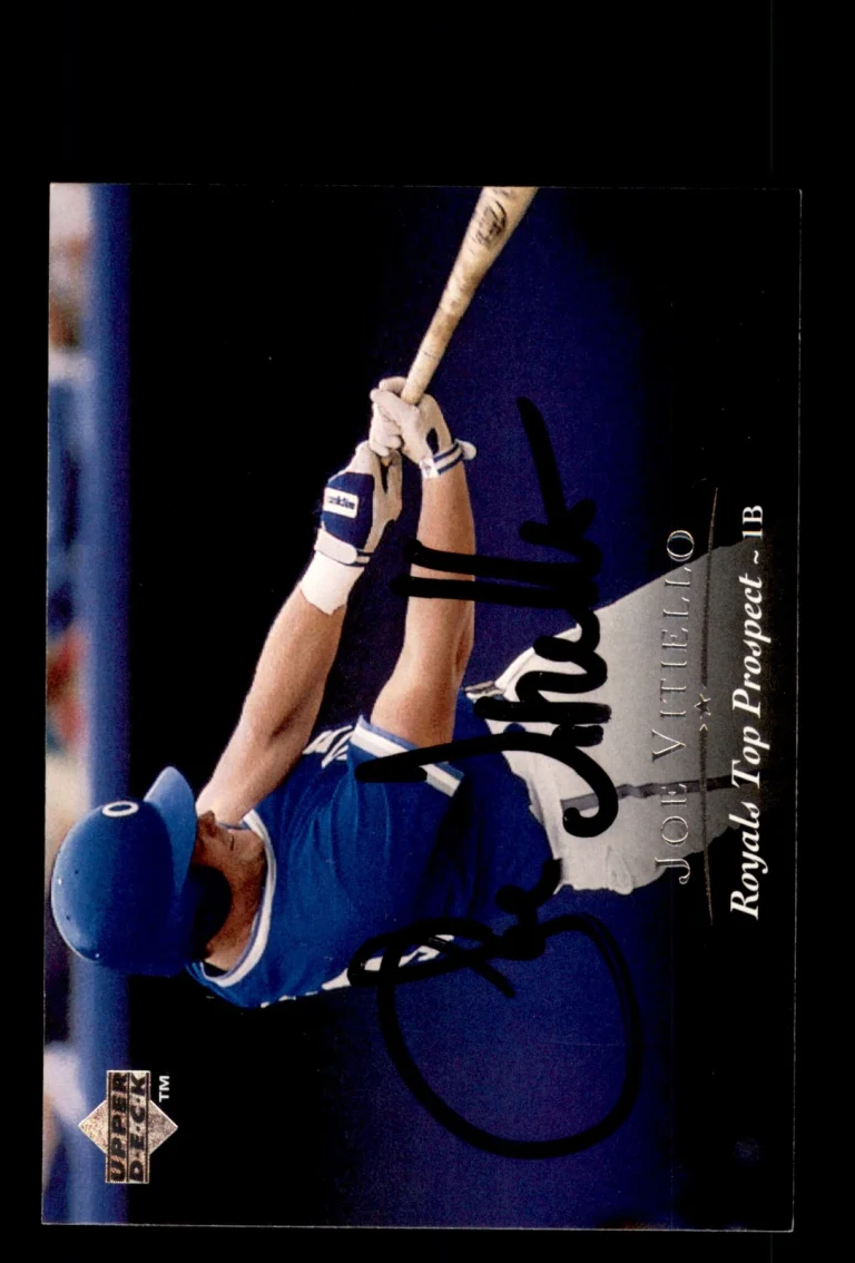 Signed Baseball Card Auto Joe Vitiello 1995 Upper Deck Minor League #190 Royals