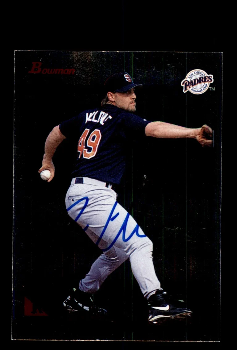 Signed Baseball Card Auto Ron Villone 1996 Bowman Foil #172 San Diego Padres