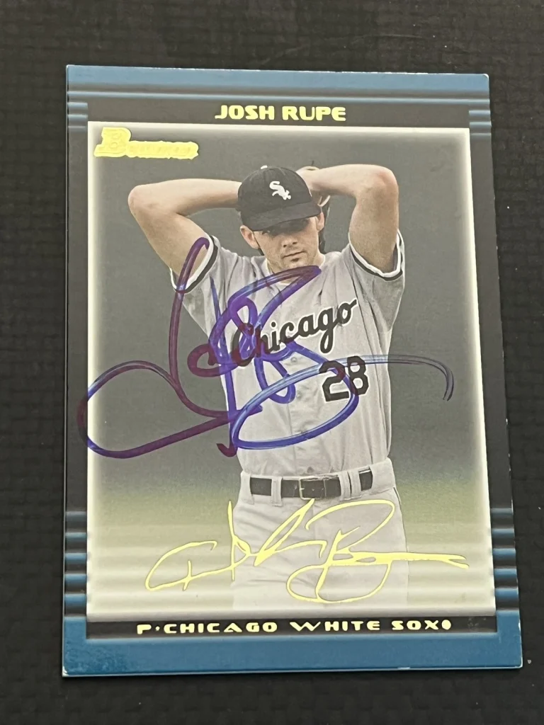 Signed Baseball Card Auto Josh Rupe 2002 Bowman #BDP87 White Sox