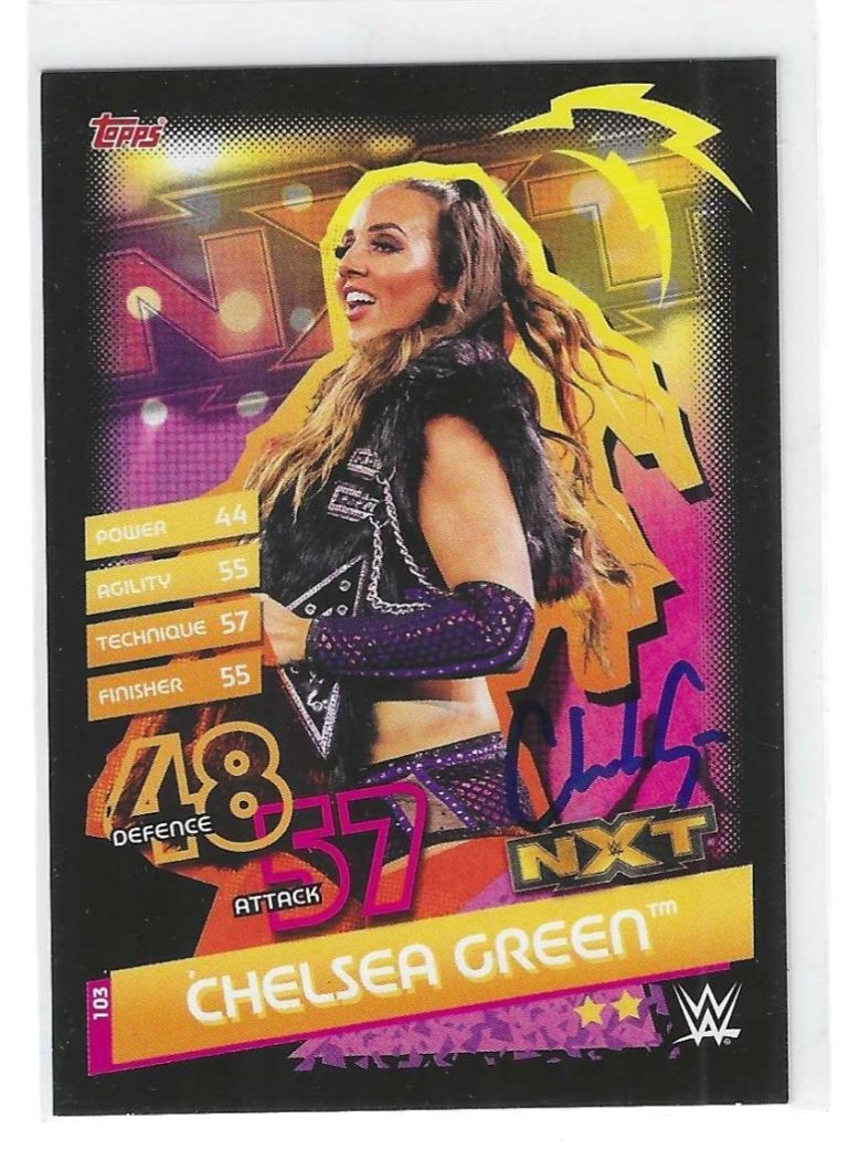Chelsea Green Signed 2020 WWE Slam Attax Reloaded Card #103 Impact TNA