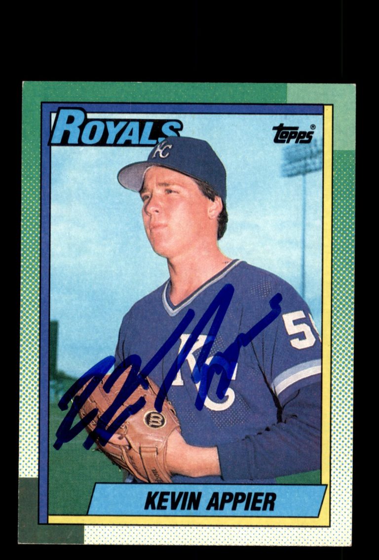 Signed Baseball Card Auto Kevin Appier 1990 Topps #167 Kansas City Royals