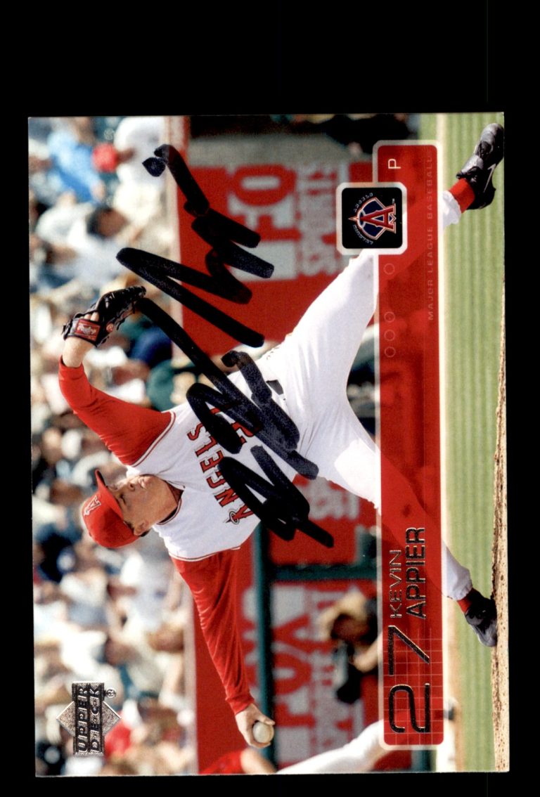Signed Baseball Card Auto Kevin Appier 2003 Upper Deck #277 Anaheim Angels