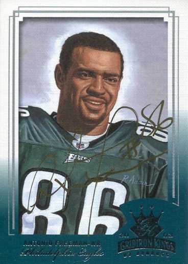 Antonio Freeman 2003 Donruss Gridiron Kings Philadel Eagles Signed Autograph JSA