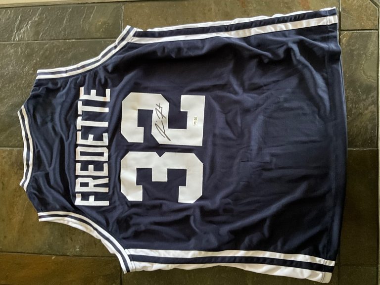 Jimmer Fredette BYU Brigham Young Signed Blue Custom Jersey PSA Authentic
