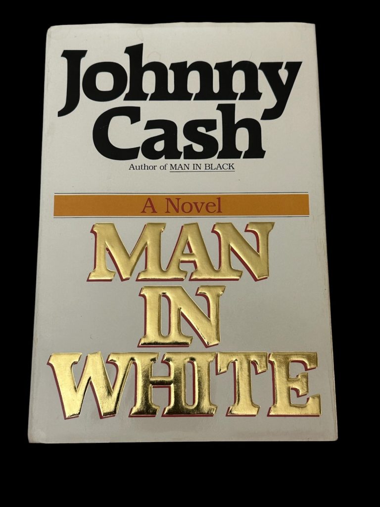 Johnny Cash The Highwaymen Country Singer Man In White Signed Autograph Book