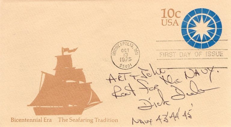Dick Duden Navy Midshipmen College HOF New York Giants Signed Autograph JSA