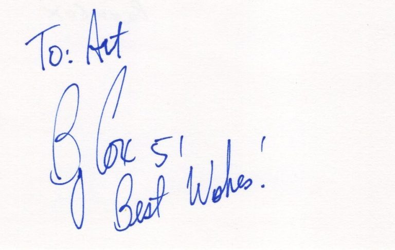 Bryan Cox Chicago Bears New England Patriots Super Bowl Signed Autograph JSA