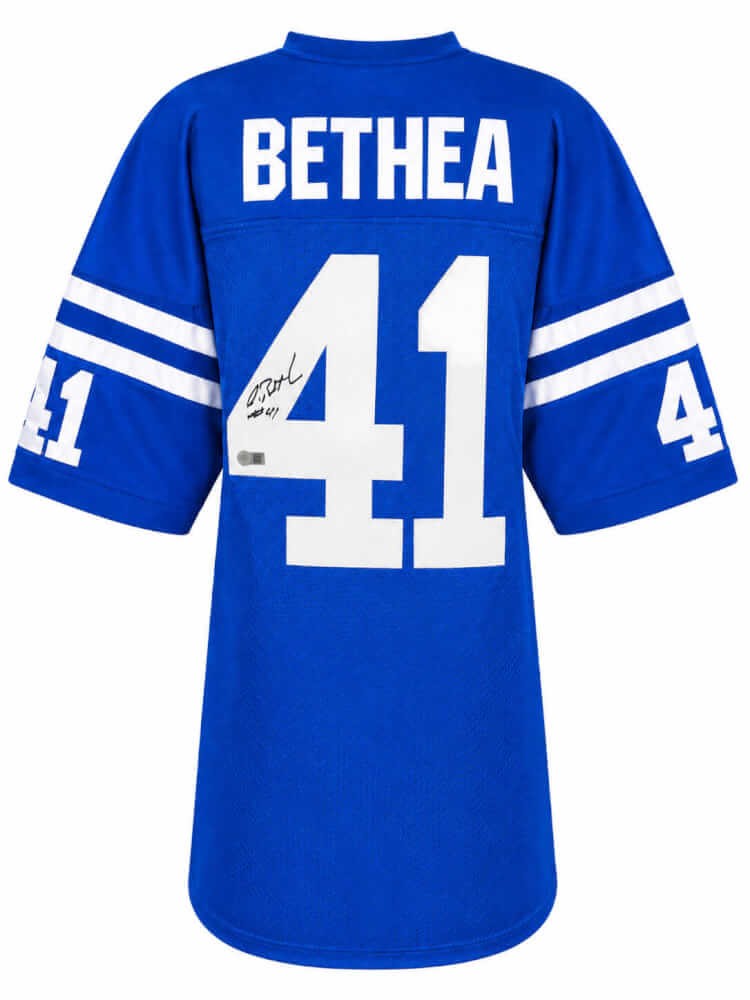 Antoine Bethea (COLTS) Signed Blue Custom Football Jersey - (SCHWARTZ COA)