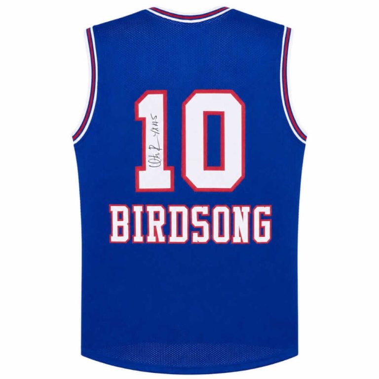 Otis Birdsong Signed Blue T/B Custom Basketball Jersey w/4x AS - (SCHWARTZ COA)