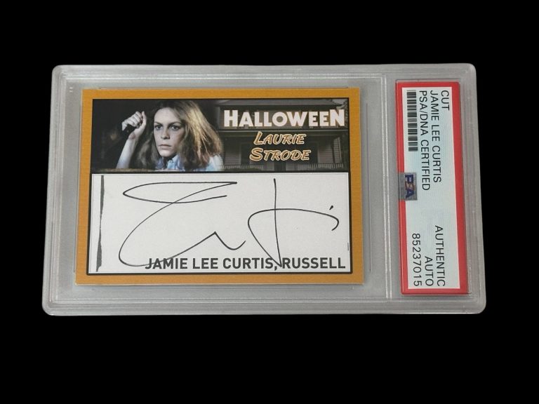 Jamie Lee Curtis Halloween Laurie Strode Rare Signed Autograph PSA DNA Slab
