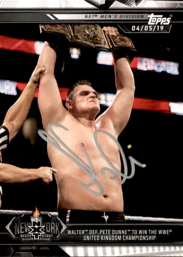 WALTER Signed 2019 Topps WWE NXT UK Card #88 GUNTHER