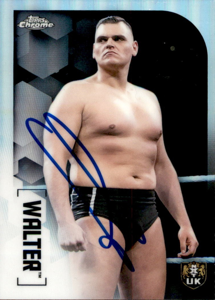 WALTER Signed 2020 Topps Chrome WWE NXT UK Card #100 GUNTHER