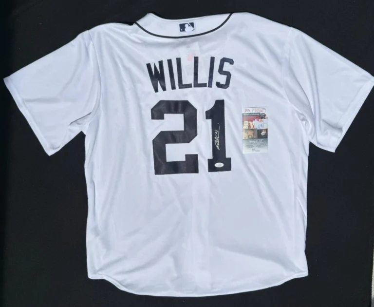Dontrelle Willis Signed Detroit Tigers Nike Jersey Size XL JSA COA