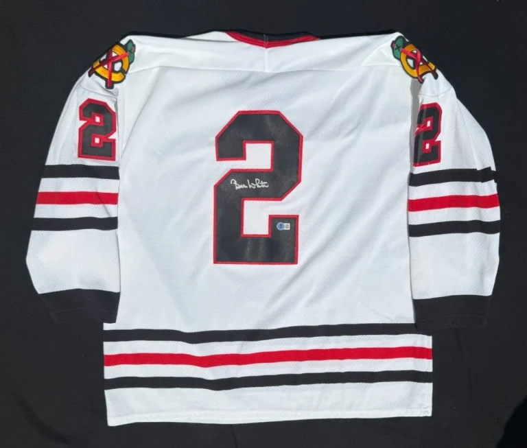 Bill White Signed Chicago Blackhawks CCM XL Jersey NWOT Beckett COA