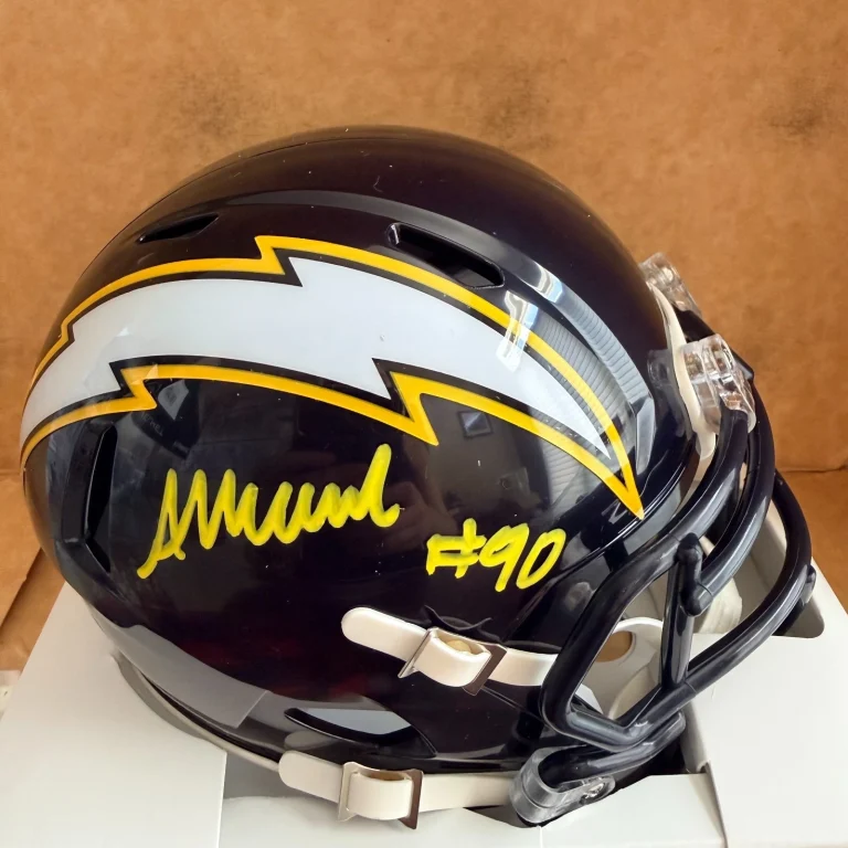AKHEEM MESIDOR SAN DIEGO CHARGERS SIGNED SPEED MINI HELMET JSA AUTH