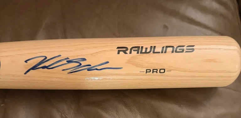 KYLE SCHWARBER PHILLIES SIGNED RAWLINGS BAT JSA AUTH