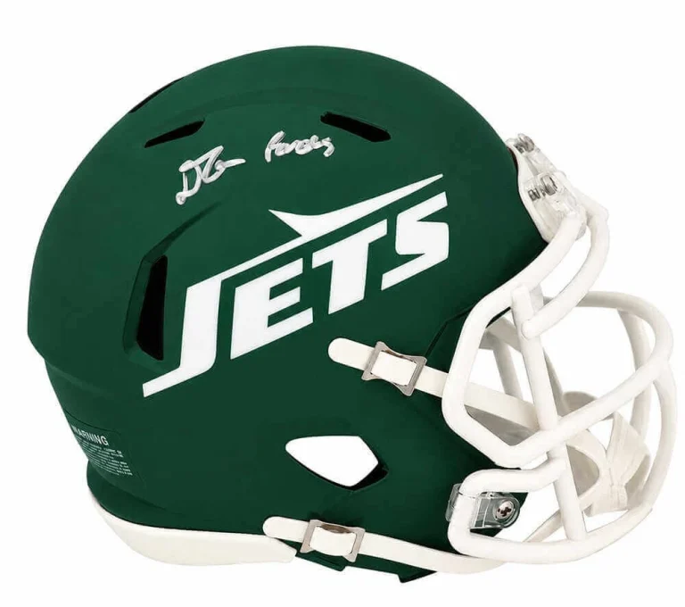 D'Angelo Ponds Signed New York Jets RAVE Riddell Speed Mini Helmet - (SS COA)