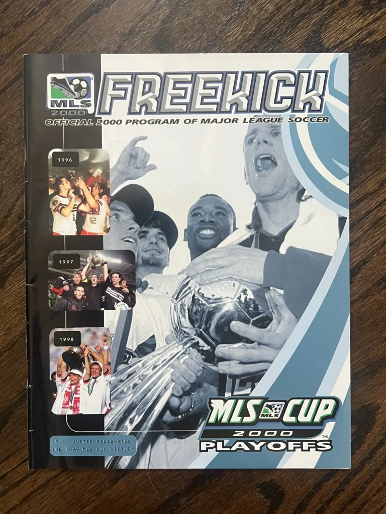 SOCCER PROGRAM MAGAZINE 2000 MAJOR LEAGUE FREEKICK MLS CUP PLAYOFFS