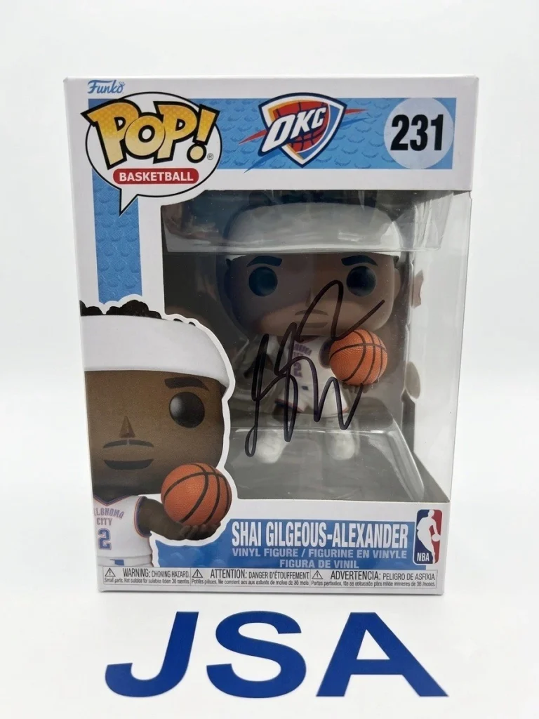 Shai Gilgeous-Alexander Signed Funko Pop #231 Jsa Authentic Autograph Thunder