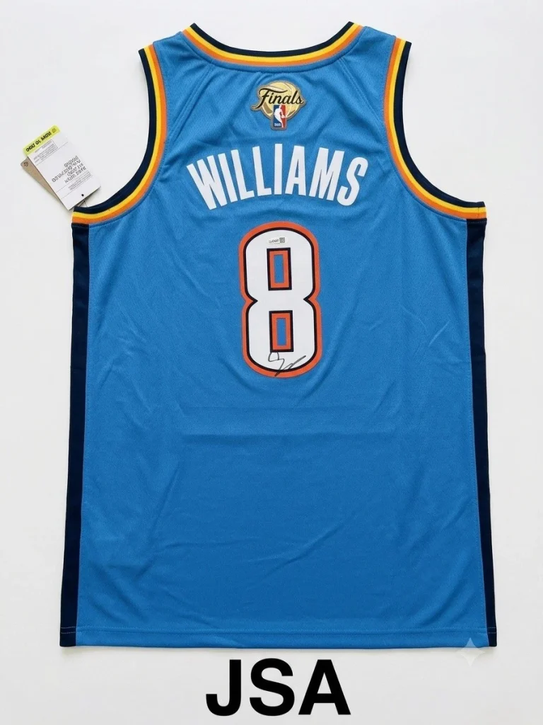 Jalen Williams Signed Jersey JSA Authentic Autograph Oklahoma City Thunder