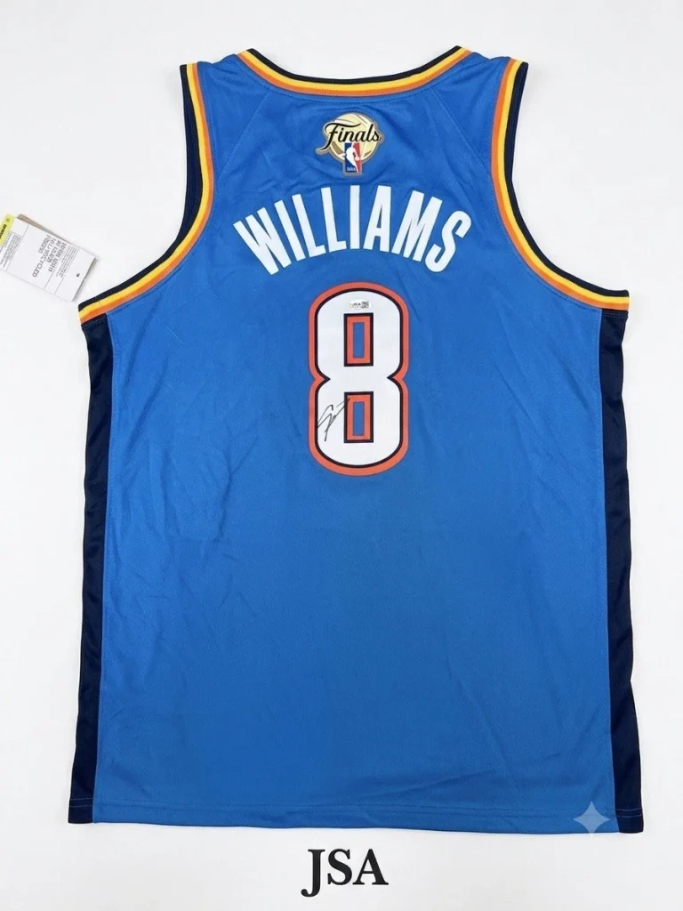 Jalen Williams Signed Jersey JSA Authentic Autograph Oklahoma City Thunder
