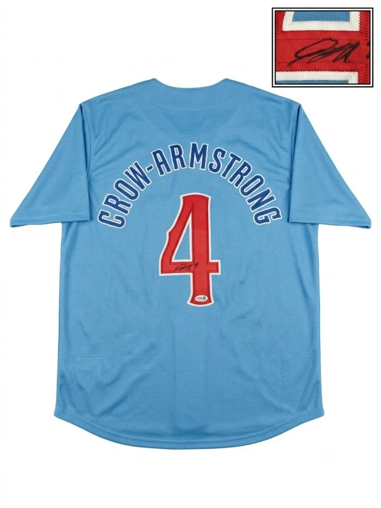 Pete Crow-Armstrong Signed Jersey JSA Authentic Autographed Chicago Cubs Medium