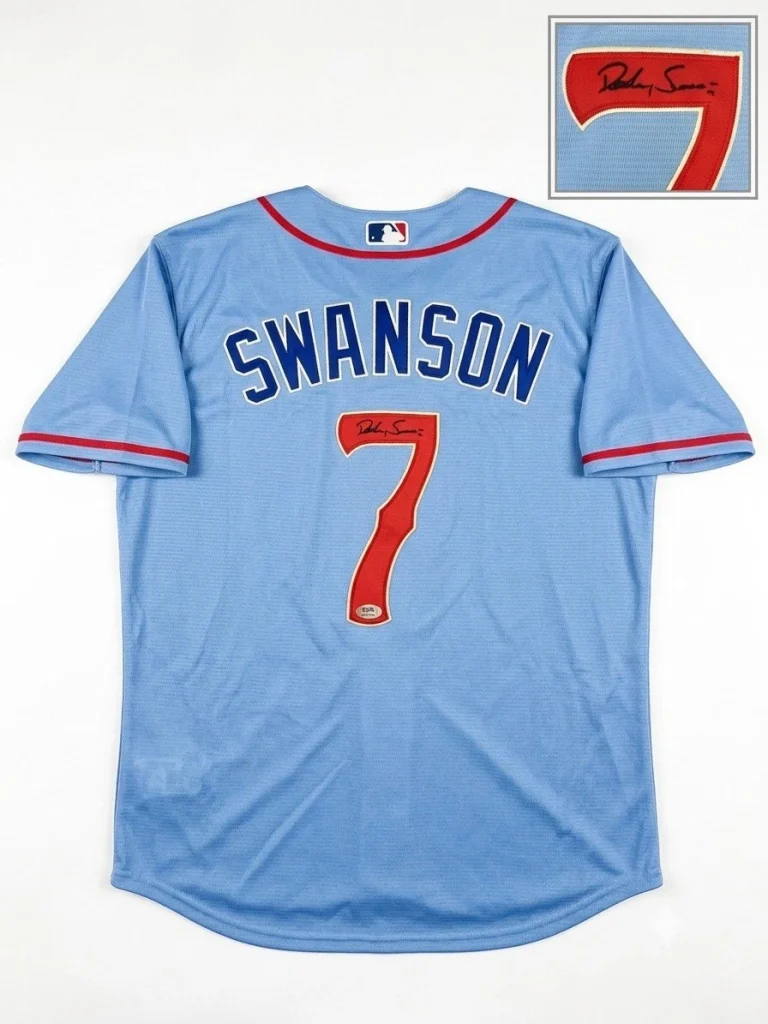 Dansby Swanson Signed Jersey Chicago Cubs JSA Authentic Autograph Size XXL
