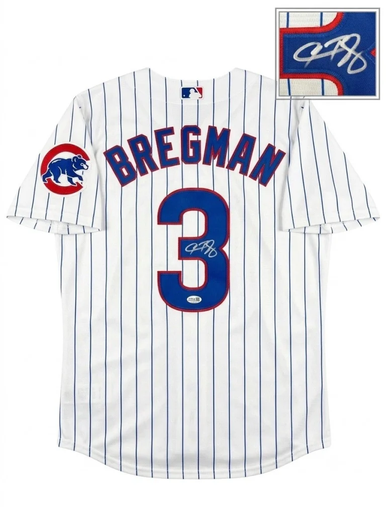 Alex Bregman Signed Chicago Cubs Jersey PSA Authentic Autograph LG