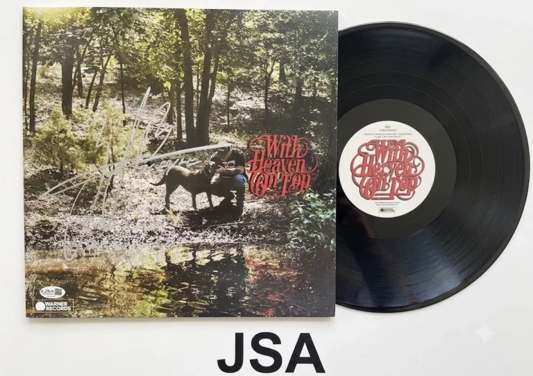 Zach Bryan Signed With Heaven On Top Vinyl Record JSA Authentic Autograph